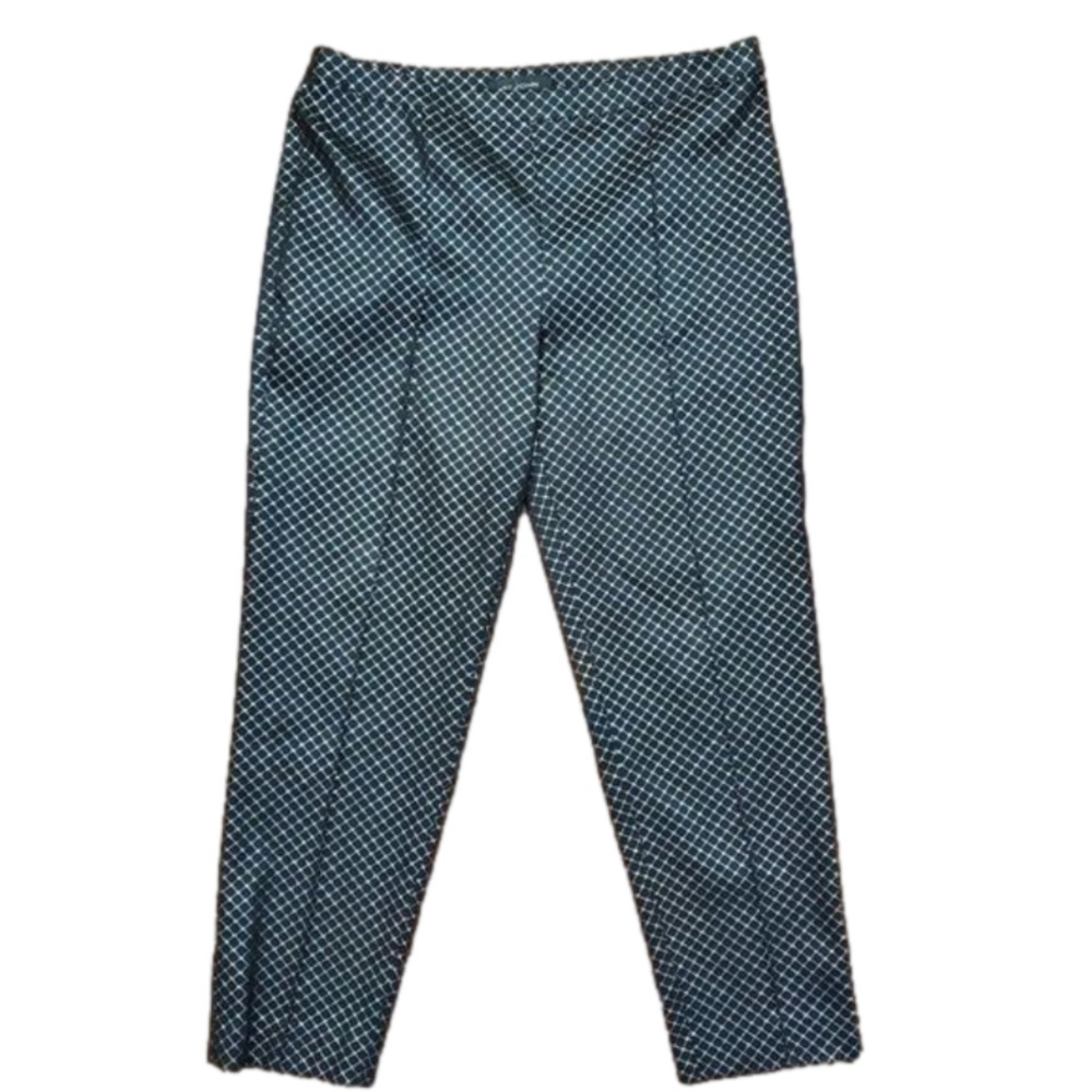 𝅺ST JOHN Emma Fit Pant Cavier Silver 12 NWT